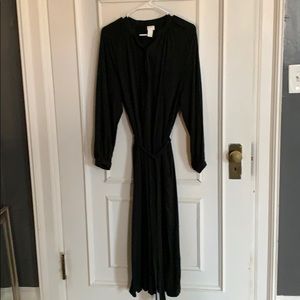 H&M Dark green long dress